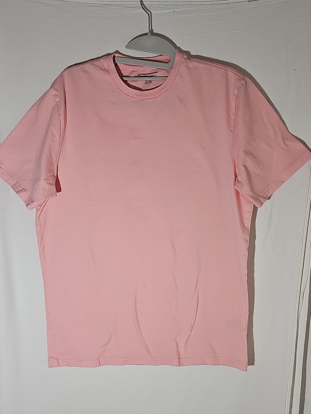 Amazon Essentials Men's Crew Neck T-Shirt in Light Pink